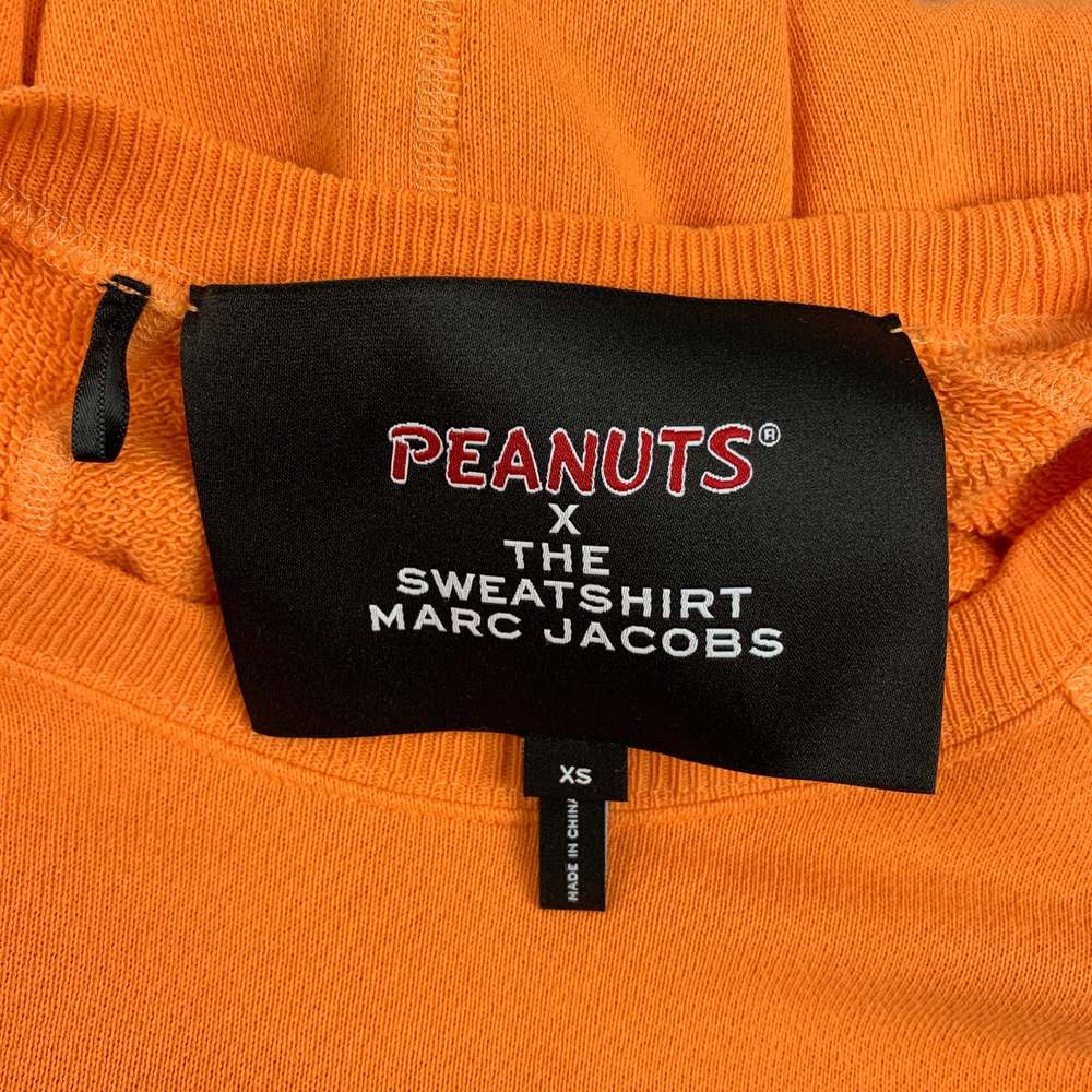 MARC JACOBS x PEANUTS Orange Black Graphic Cotton Crew-Neck Sweatshirt - Picture 5 of 5